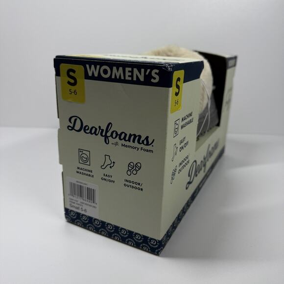 NIB • Dearfoams women’s Memory Foam Slipper Size: 5-6 - Picture 3 of 8